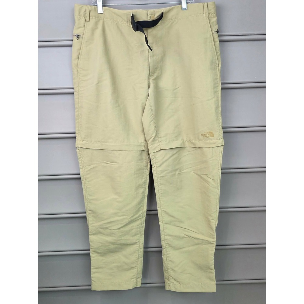 The North Face Mens 38x32 Tan Beige Paramount Trail Convertible Pants Gorpcore